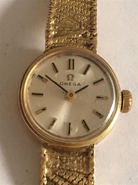 omega gold watch ladies|ladies omega gold watch 1970s.